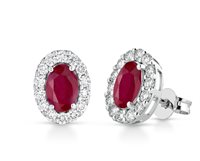 Earrings PG Gioielli Woman in Gold Rubino ORELETTRAOV/1R